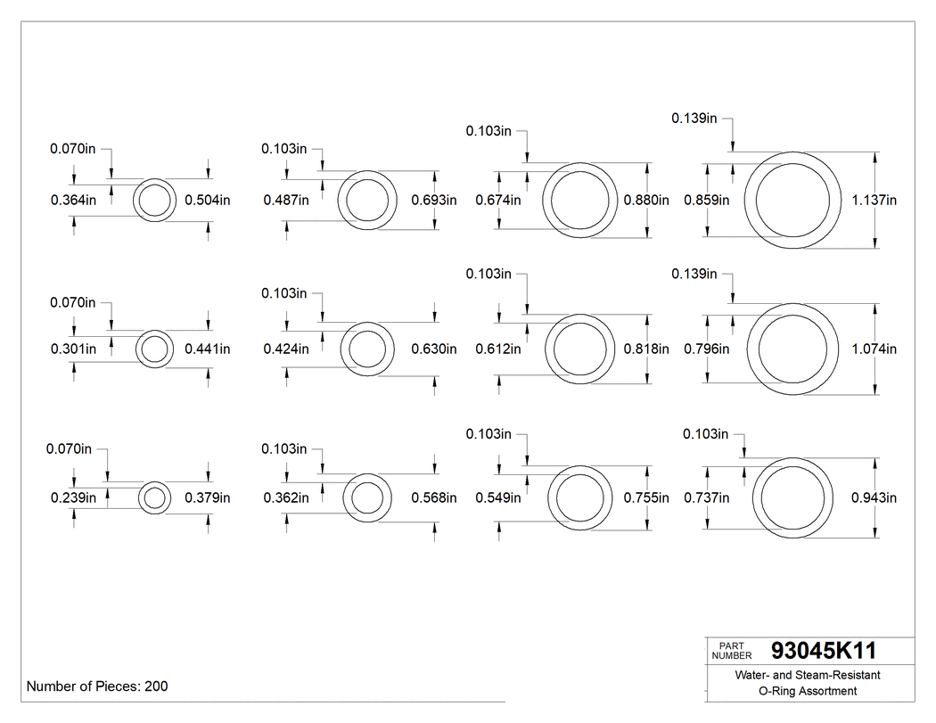 Technical drawing - 93045K11